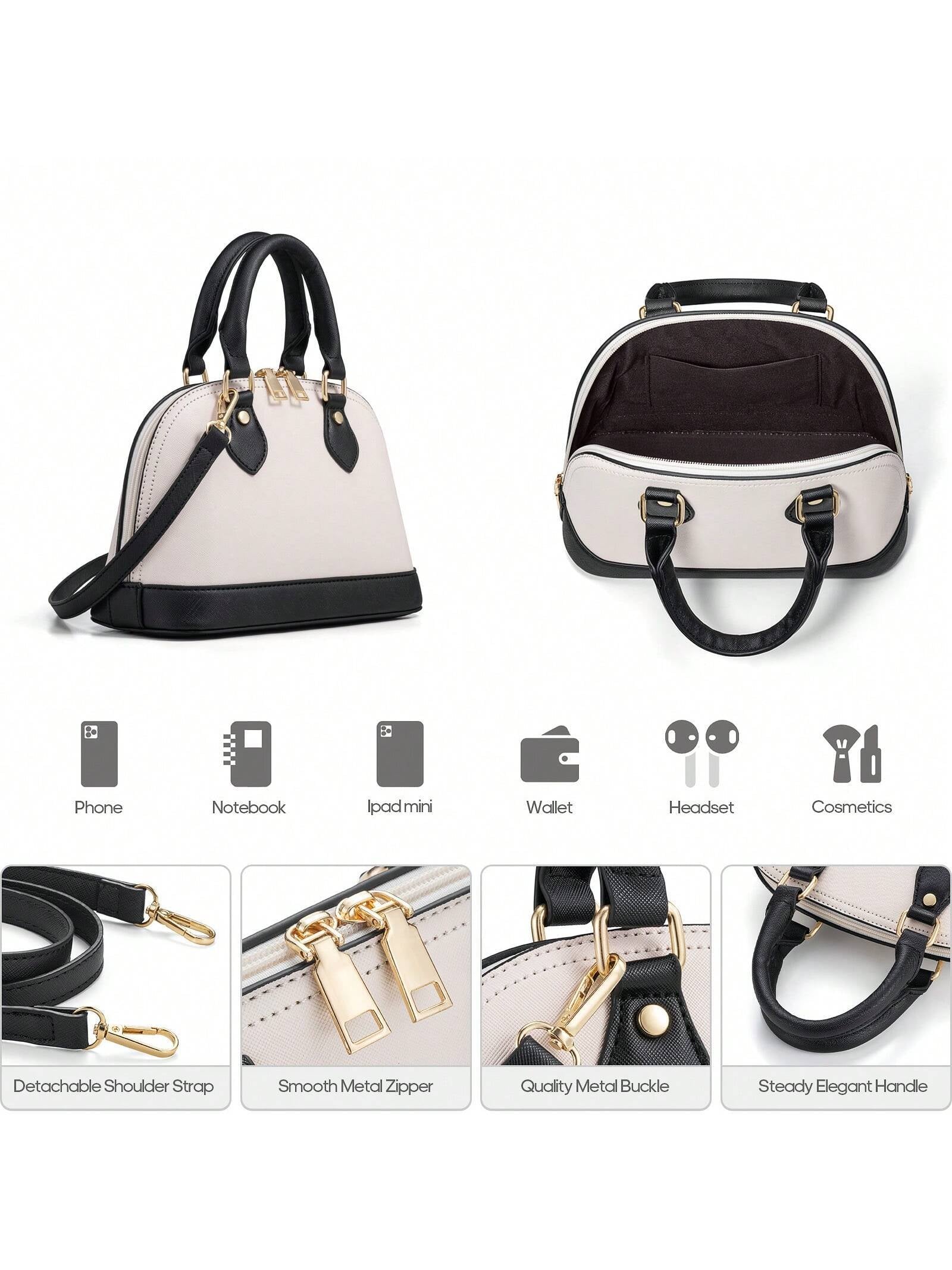 UKEIN Handbag Set, Purse Sets for Women, Tote Bag 4 Pcs, Fashion Purse Sets Women'S Handbags the Tote Bag Handbags Sets