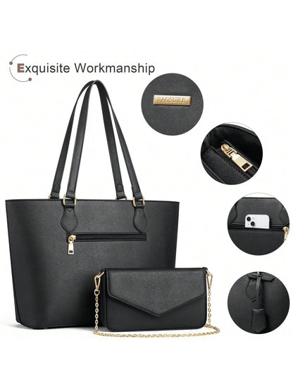 UKEIN Handbag Set, Purse Sets for Women, Tote Bag 4 Pcs, Fashion Purse Sets Women'S Handbags the Tote Bag Handbags Sets