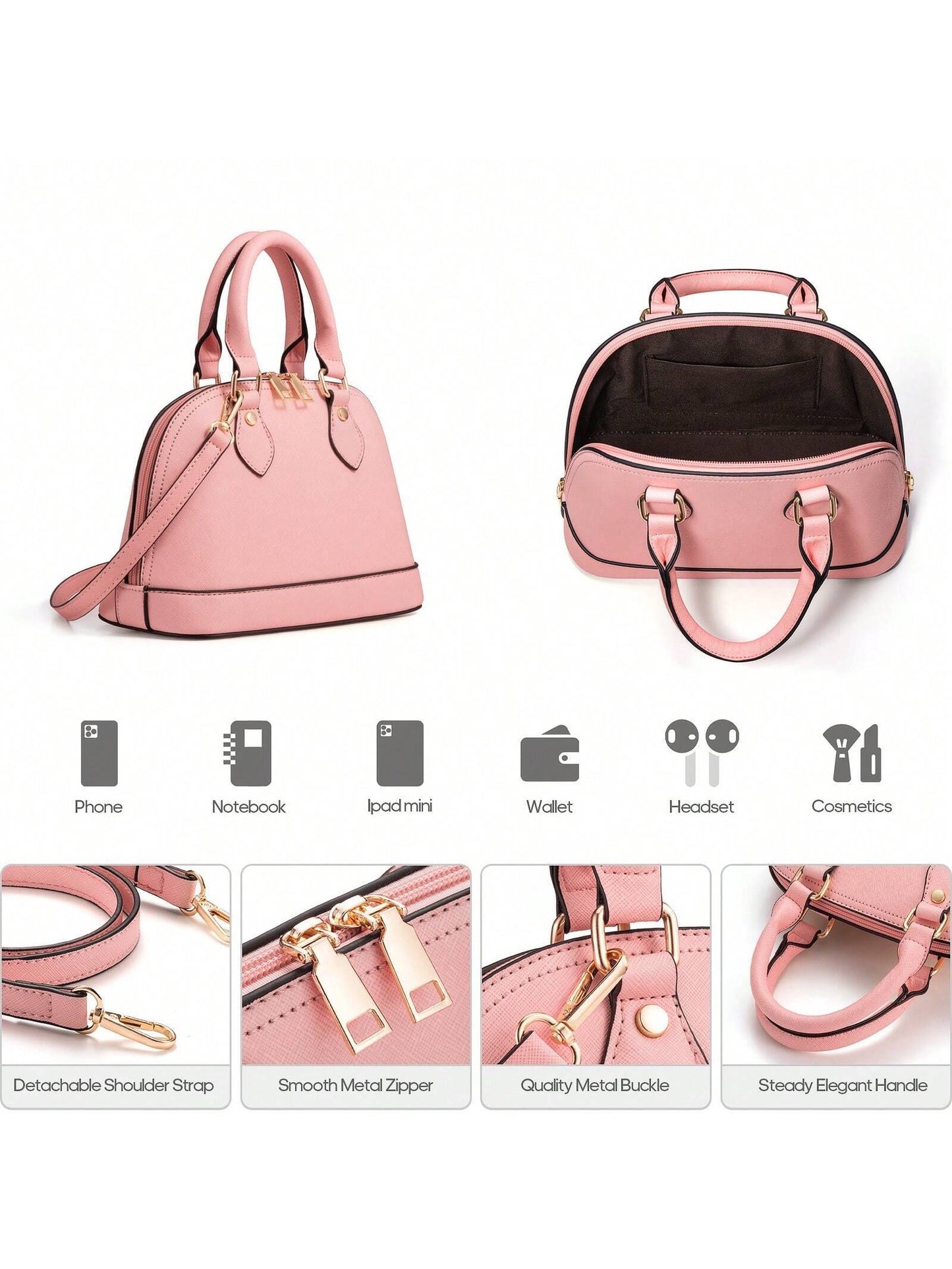 UKEIN Handbag Set, Purse Sets for Women, Tote Bag 4 Pcs, Fashion Purse Sets Women'S Handbags the Tote Bag Handbags Sets